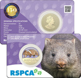 2021 RSPCA 150th Anniversary Wombat $1 Carded Coin
