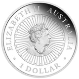 2023 Lunar Rabbit 1 Oz Silver Proof Opal $1 Dollar Coin