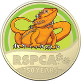 2021 RSPCA 150th Anniversary Lizard $1 Carded Coin