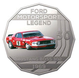 2018 Ford High Octane "1969 MUSTANG BOSS 302 TRANS-AM" 50c Carded Coin