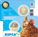2021 RSPCA 150th Anniversary Chicken $1 Carded Coin